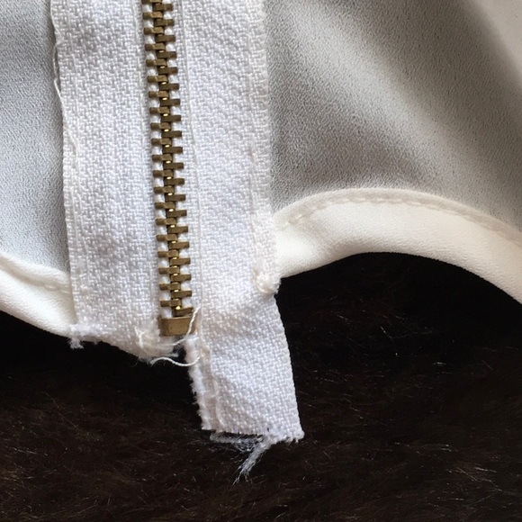 Cream and coral high low maxi dress - Picture 3 of 4